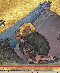 St Hilarion who was born on 291 in Thabatha, south of Gaza in Syria Palaestina was an anchorite who spent most of his life in the desert according to the example of Anthony the Great.